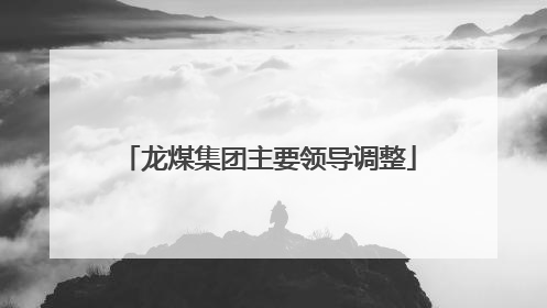 龙煤集团主要领导调整