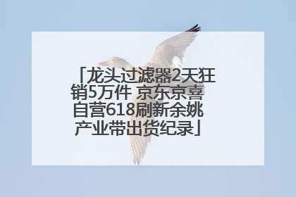 龙头过滤器2天狂销5万件 京东京喜自营618刷新余姚产业带出货纪录