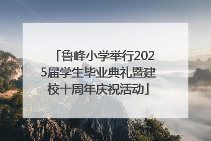 鲁峰小学举行2025届学生毕业典礼暨建校十周年庆祝活动