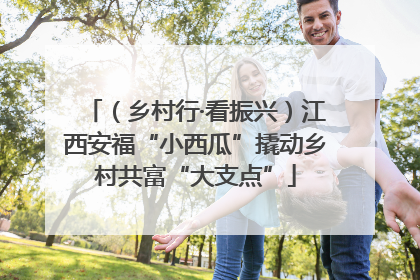 （乡村行·看振兴）江西安福“小西瓜”撬动乡村共富“大支点”