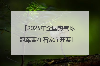 2025年全国热气球冠军赛在石家庄开赛
