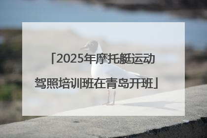 2025年摩托艇运动驾照培训班在青岛开班
