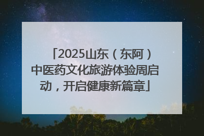 2025山东（东阿）中医药文化旅游体验周启动，开启健康新篇章