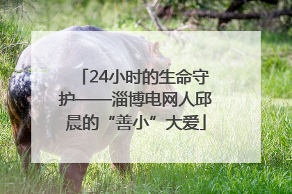 24小时的生命守护——淄博电网人邱晨的“善小”大爱