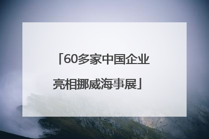 60多家中国企业亮相挪威海事展