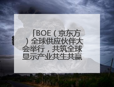 BOE（京东方）全球供应伙伴大会举行，共筑全球显示产业共生共赢新格局