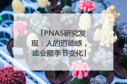 PNAS研究发现：人的道德感，或会随季节变化